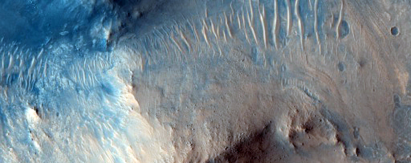 Isolated Dunes and Sand Patches Southeast of Syrtis Major