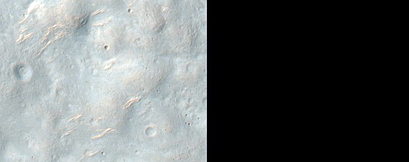 Olivine-Rich Ejecta of Hesperia Planum Crater