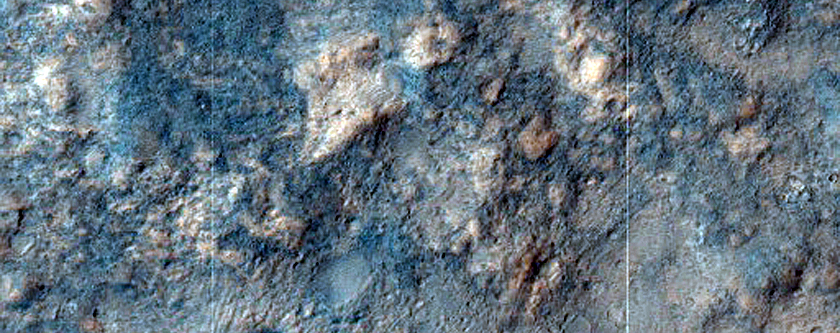 Phyllosilicates and Crater Inlet Channel in Tyrrhena Terra