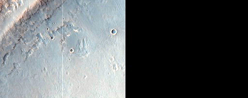 Pedestal Crater near Crommelin Crater