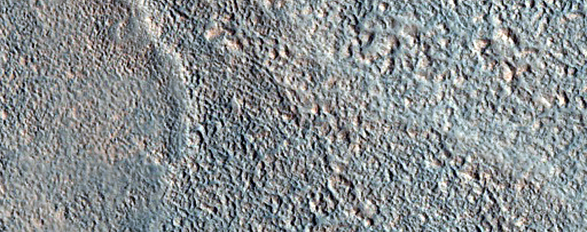 Landforms near Acidalia Planitia