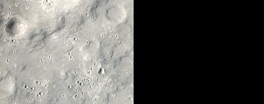 Landforms East of Aeolis Mensae