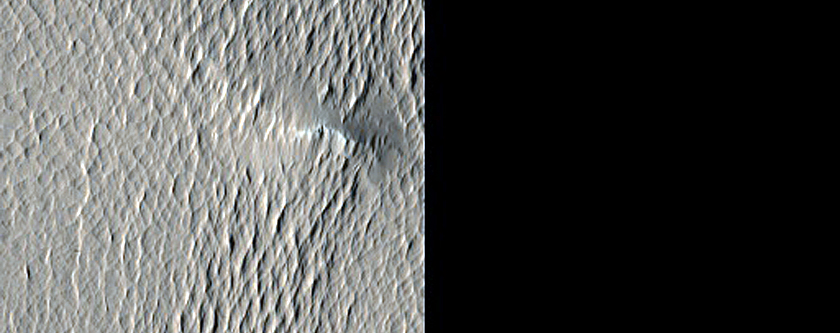 Partly-Filled Impact Crater near Nicholson Crater