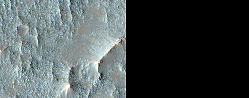 Mafic Mineral Exposures on Crater Floor in Antoniadi Crater