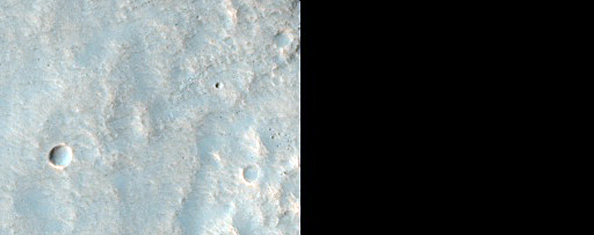 Channels East of Terby Crater