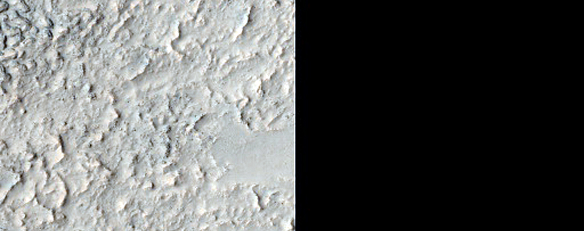 Materials in Crater North of Hellas Planitia