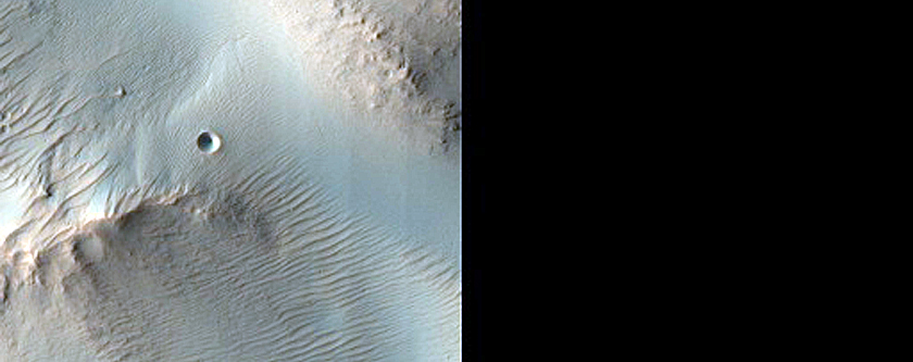 Small Channels in Kasabi Crater