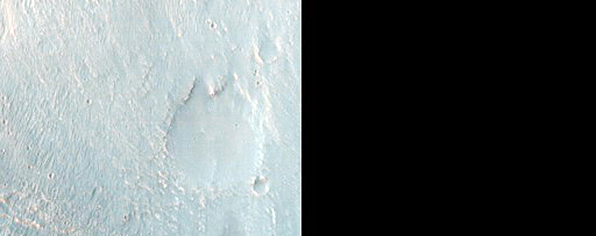 Hillslope Morphologies in Rim of Vinogradov Crater