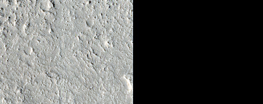 Lava-Coated Crater near Kasei Valles