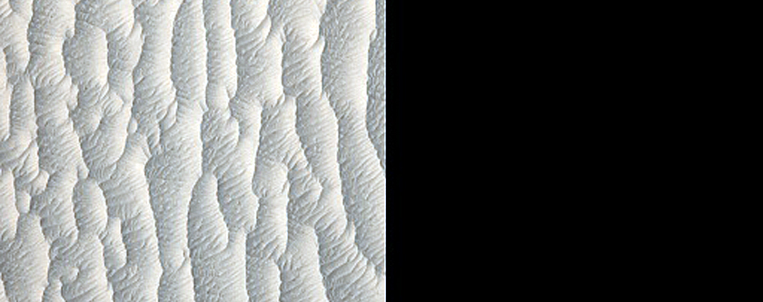 Small Sinuous Ridge at Base of Small Hill in Aeolis Dorsa