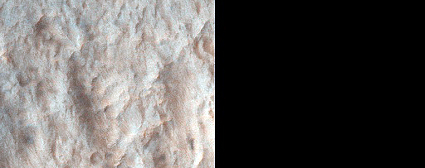 Possible Olivine-Bearing Materials West of Newton Crater