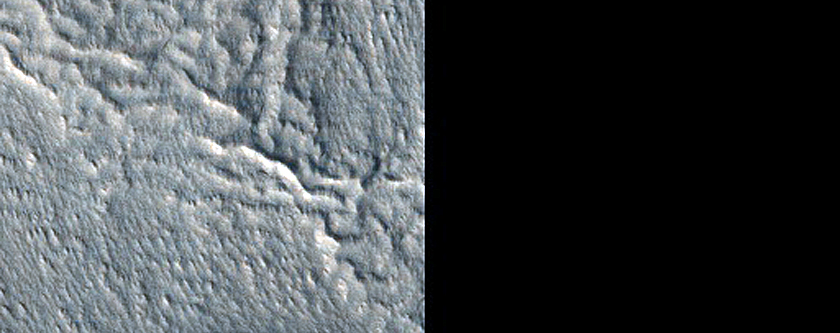 Rockfall Search near Steep Wall near 150-Meter Fresh Crater