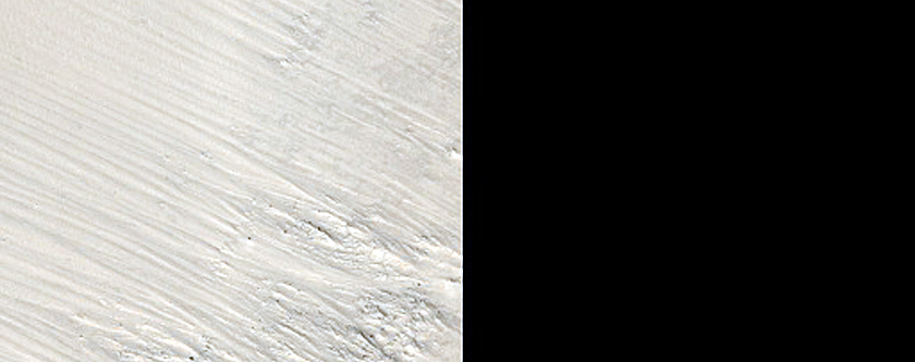 Landforms in Aeolis Mensae