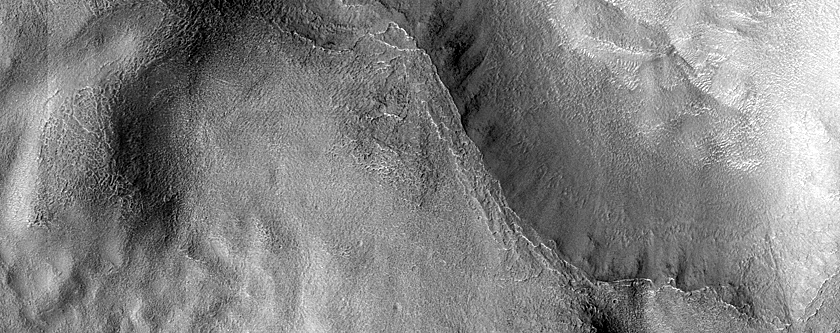 Fluvial Erosion in Harmakhis Vallis