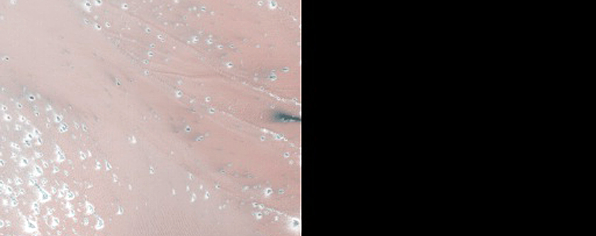 Defrosting Processes in Crater