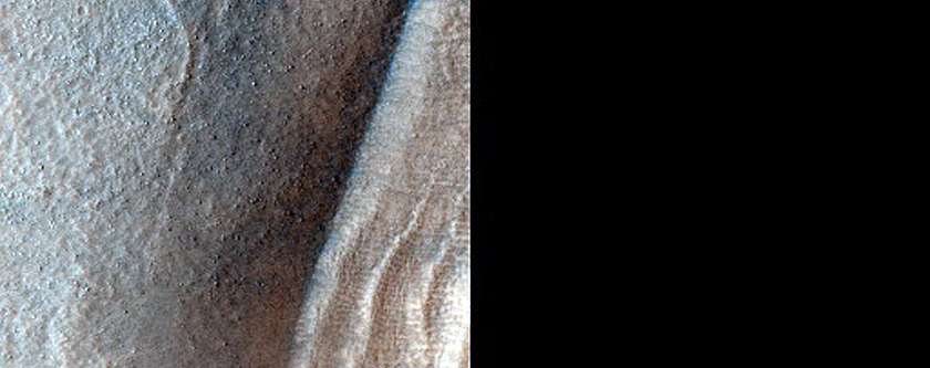 Ridges Associated with Dipping Layers in Reull Vallis