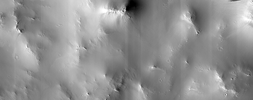 Ridges near Valley Network in Arabia Terra