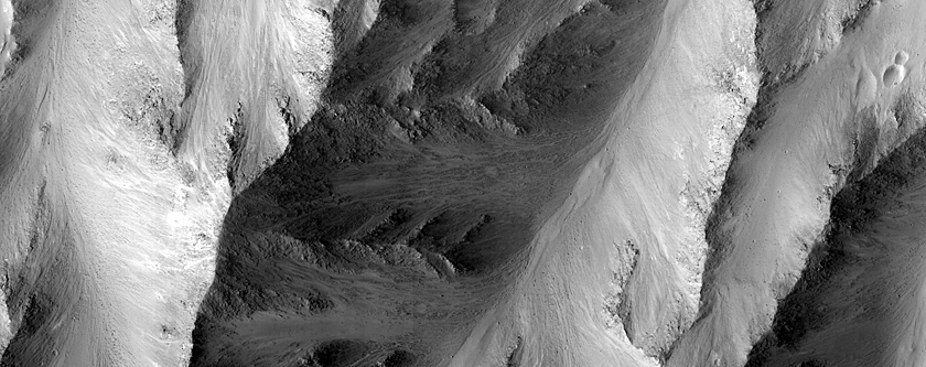 Southern Canyon Wall in East Coprates Chasma