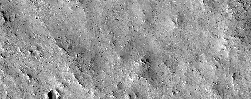 Craters in Avernus Dorsa