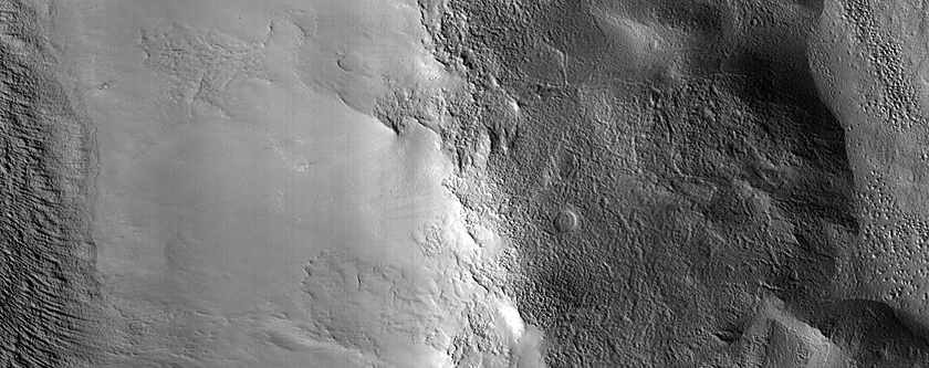 Crater Wall with Possible Clays