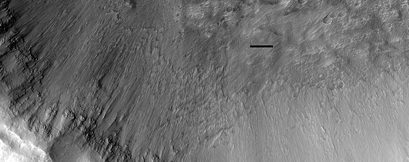 Crater Wall Gully
