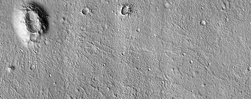 Crater Mound in Utopia Planitia