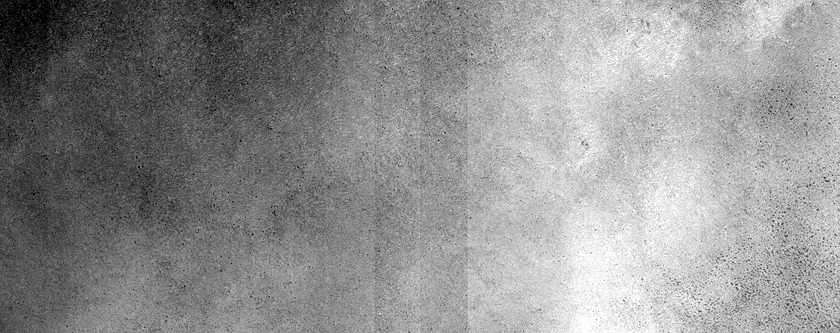 Sublimation Spot Development in Bland Terrain