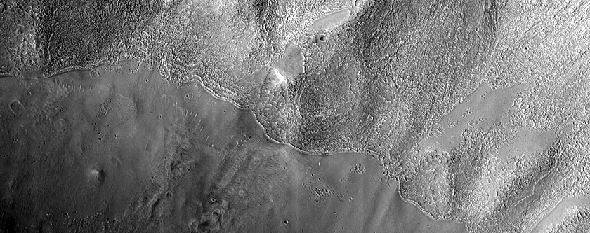 Gullied Crater Wall
