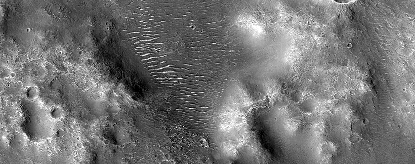 Valleys Northeast of Hellas Planitia