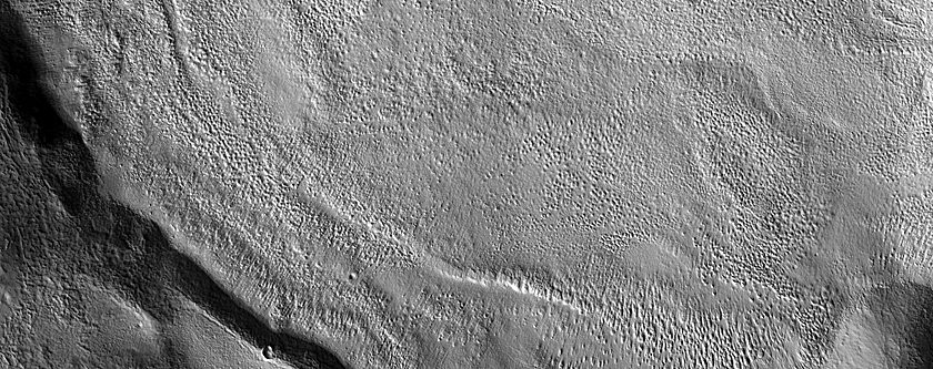 Lineated Valley Fill in Ismenius Lacus Region