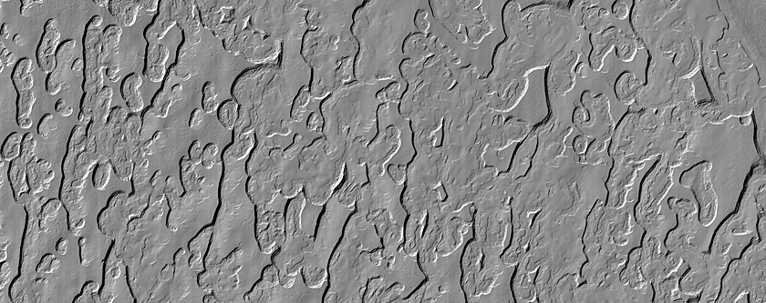 Troughs in South Polar Residual Cap