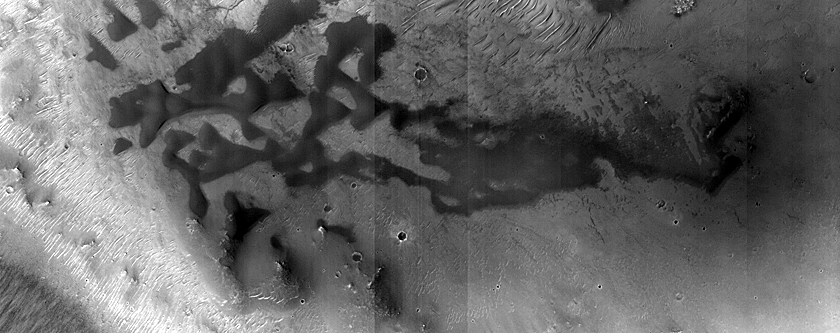 Possible Bedrock Exposure in Sinus Meridiani