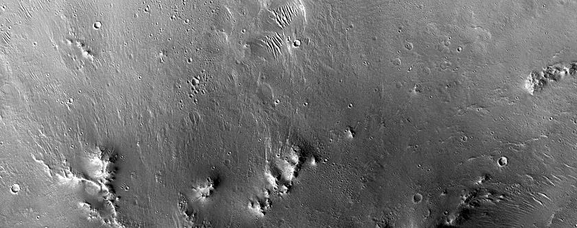 Central Peak and Pit of Large Crater