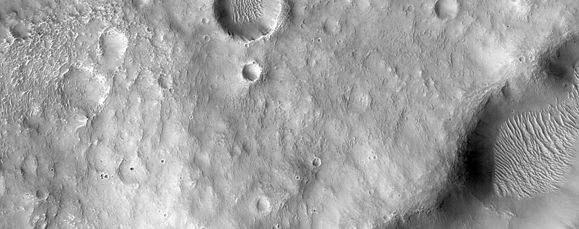Crater with Elongated Breach