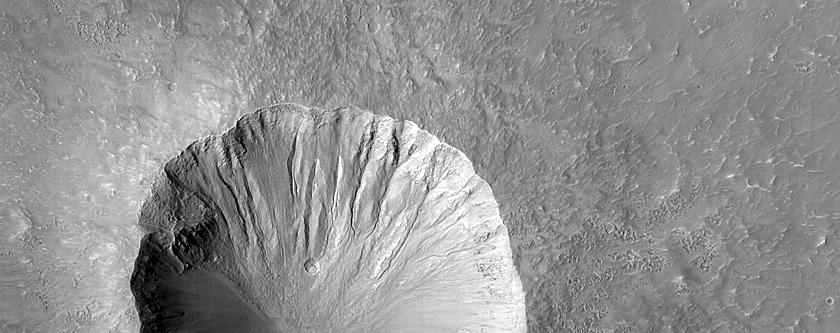 Gullied Crater