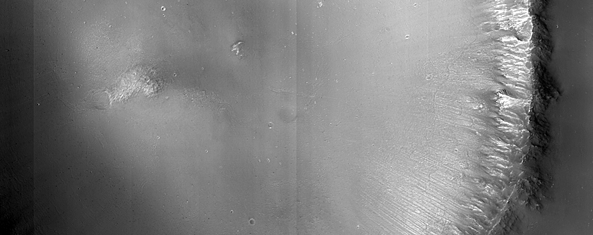 Monitoring Rockfalls in Schiaparelli Crater