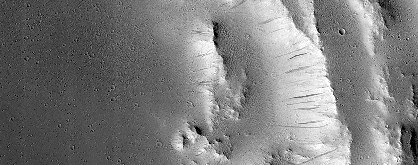 Crater with Terraced Slopes