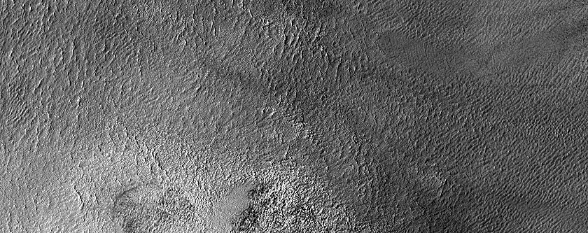 Viscous Flow Features in Lowell Crater