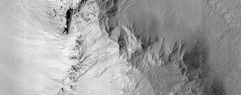 Monitoring Rockfalls on Hale Crater Rim