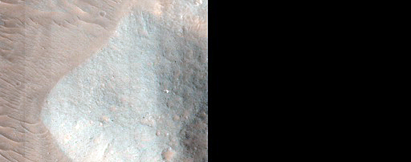 Monitor Crater on Floor of Western Coprates Chasma