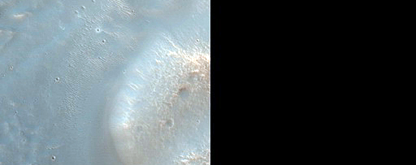 Hillslope Morphologies Southeast of Ostrov Crater