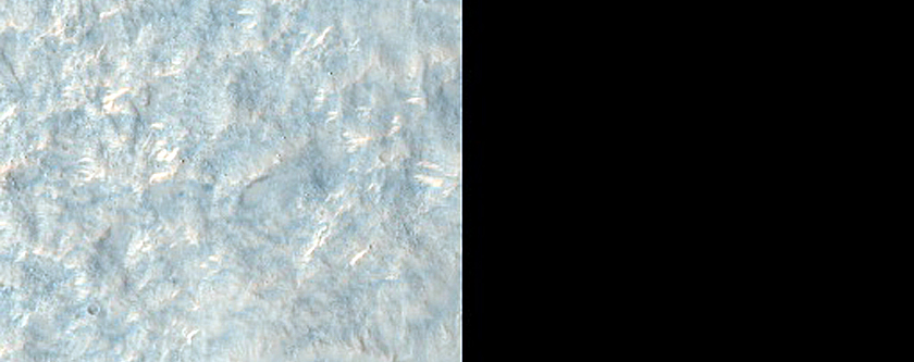 Crater in Hesperia Planum