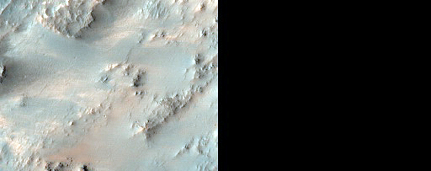Phyllosilicate on Crater Wall Northwest of Hellas Planitia