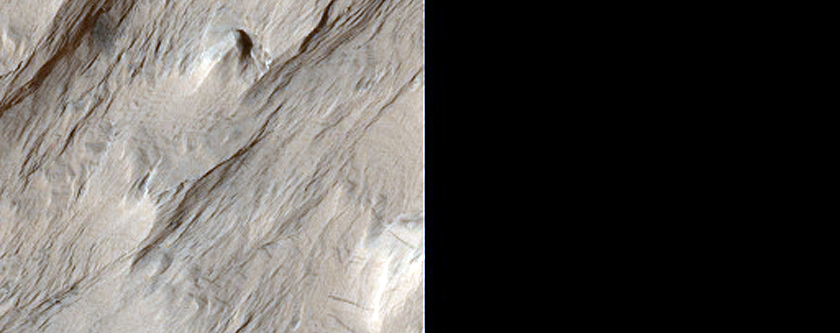 Possible Exposed Bedrock near Memnonia Sulci