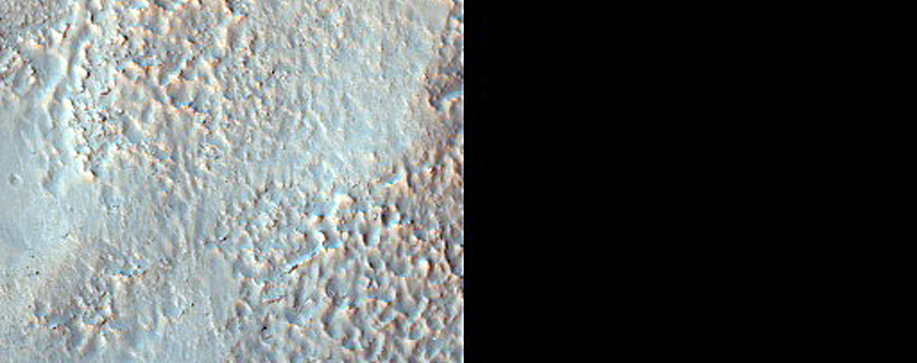 Craters on Rim of Large and Degraded Crater
