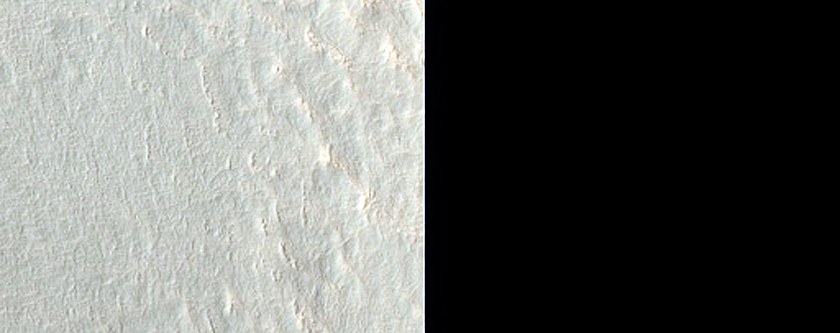 Stratigraphy of Gullies and Fans in 30-Kilometer Crater
