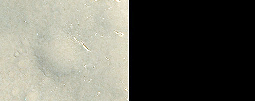 Edge of Rampart Ejecta in Phlegra Dorsa