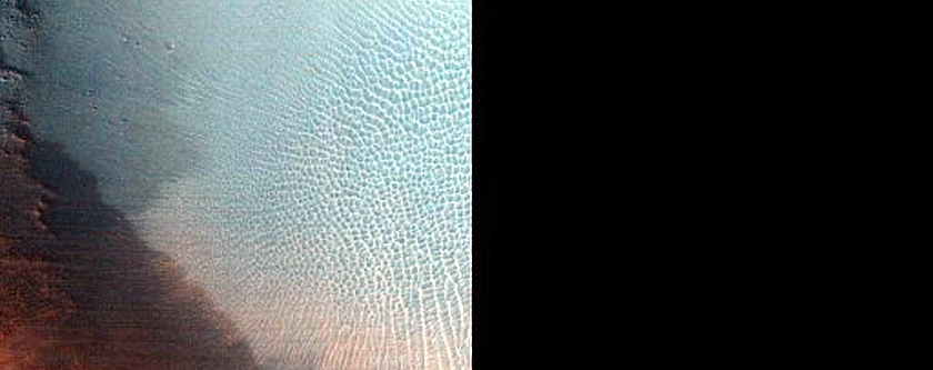 Crater Rim Deposits near Planned ExoMars Landing Site in Oxia Planum 