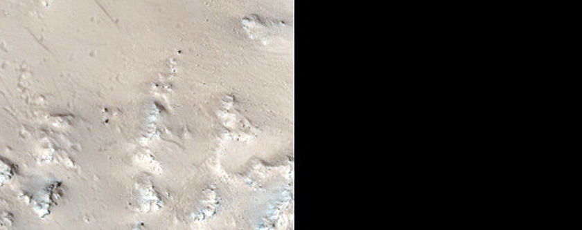 Monitoring Rockfalls in Tharsis Region