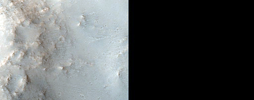 Channels Entering Crater in Southern Arabia Terra